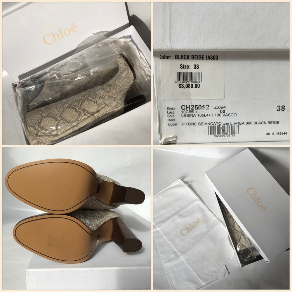 Chloe Python/Snakeskin Boots - Picture 8 of 8